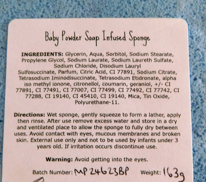 Baby Powder Soap Sponge