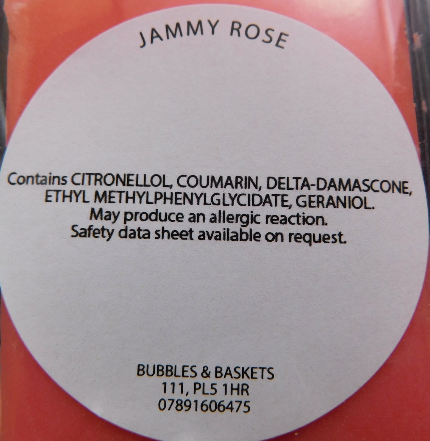 Jammy Rose Snap Bar