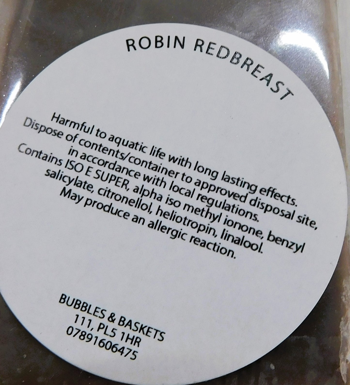 Robin Redbreast Snap Bar